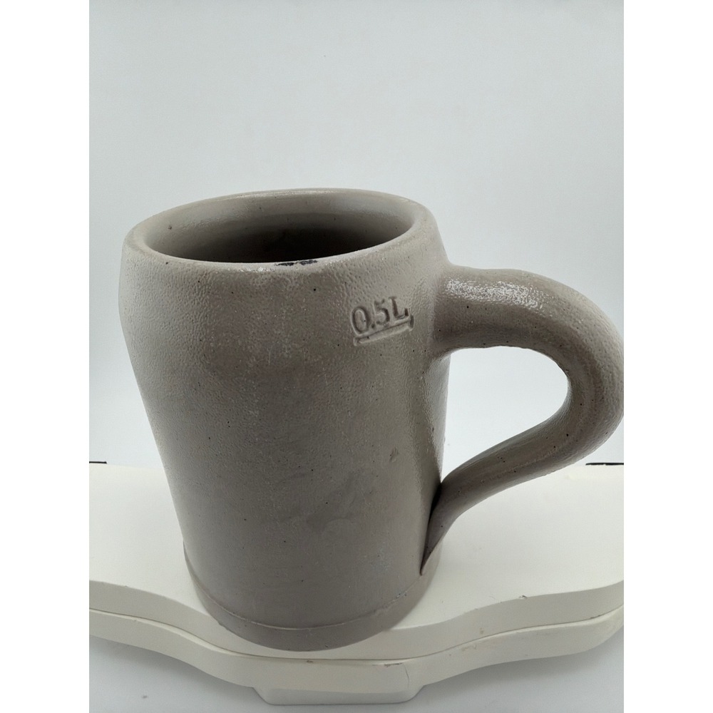 Vintage Hasenbrau Augsburg Gray Blue Salt Glaze German Beer Stein - Picture 2 of 5